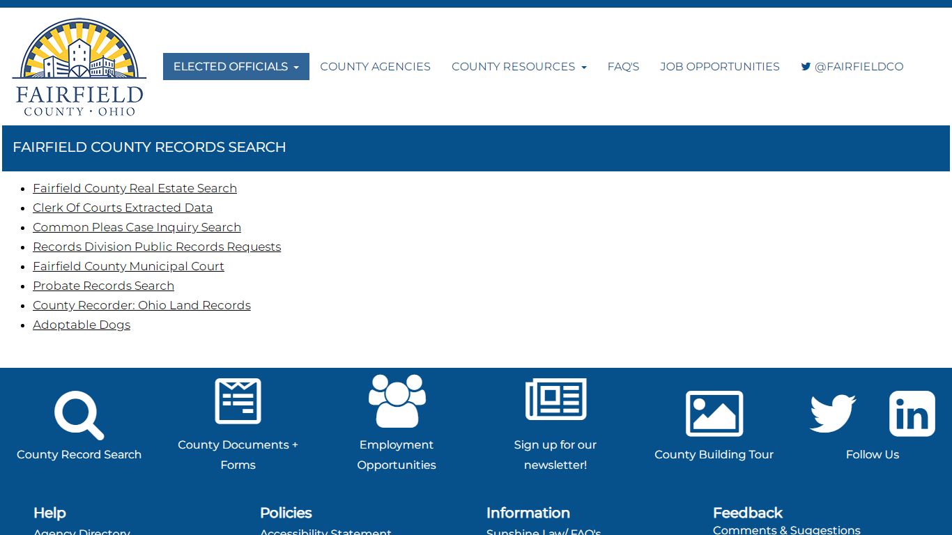 County Records Search - Fairfield County, Ohio Official Website